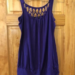 Purple comfy cotton tank